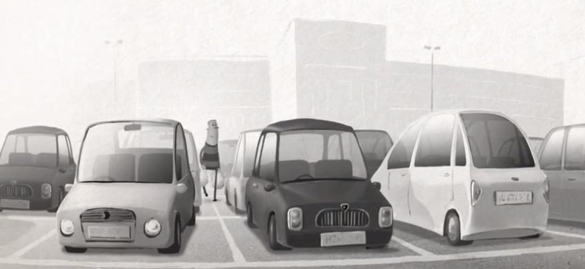 فيلم كارتوني قصير ومضحك : مواقف السيارات