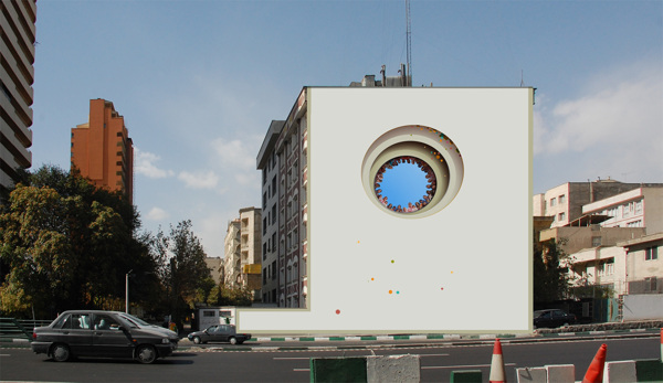 صور : رسام ايراني يحول حوائط طهران إلى لوحات فنية