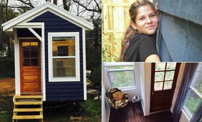 صور / فيديو : فتاة عمرها 14 عام تبني بيت صغير بمساحة 39 متر مربع