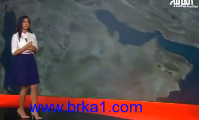 فيديو : سقوط مذيعة الأرصاد الجوية في قناة العربية على الهواء