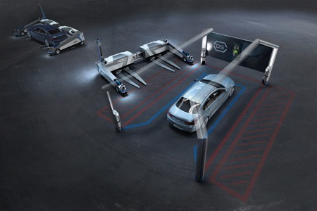 صور / فيديو : شركة المانية تبتكر نظام جديد لمواقف السيارات